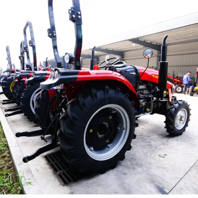 China-Four-Wheel-Drive-Small-Agricultural-50HP-Tractor-with-Front-Loader-for-Compact-Tractors-Farm