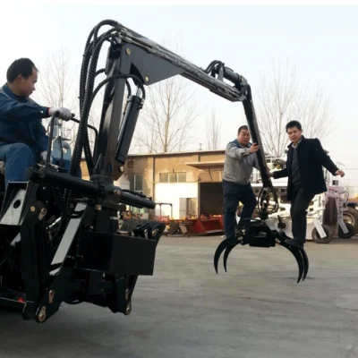  High Quality Log Grabbing Crane with Self-Owned Hydraulic System