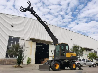 Highrich Brand Earth Moving Machinery Various Models Hydraulic Wheeled Excavator