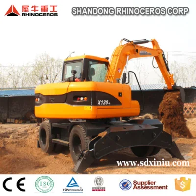 Rhinoceros/Xiniu Big Wheel Excavator X120-L, Best Price, Good Quality, Hot Sale