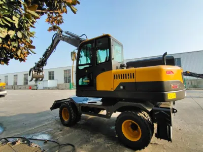 Highrich Brand Earth Moving Machinery Various Models Hydraulic Wheeled Excavator