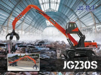  14 Meter Boom Diesel Engine Pier Loading&Unloading Material Handler with Clamshell Bucket Grab