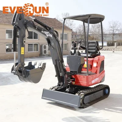  EVERUN Ere16 pro 1600kg chinese Mining Hydraulic Transmission best price Garden new Micro Construction Machinery digger Excavator with 180&deg; deflection boom