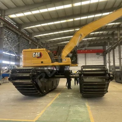 High-Quality Amphibious Excavator with Pontoon Undercarriage Lake Swamp Buggy Excavator for Dredging in The Wetland Marsh River Construction Machinery