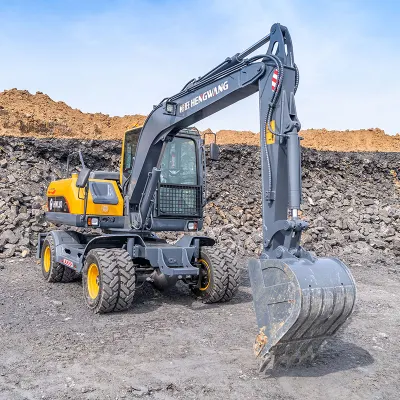 CE/EPA (7 Ton 8 Ton 9ton) Hydraulic Mini/Small Wheeled/Wheel Digger/Bagger/Excavator Use for Earthwork Construction/Mining/Road Repair