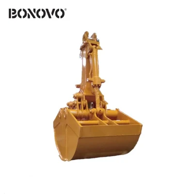 Excavator Rotating Clamshell Grapple Bucket for Telescopic Arm