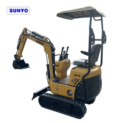  Sunyo Brand Excavators Sy10 Model Mini Excavator Hyraulic Crawler Excavators Best Construction Equipments.