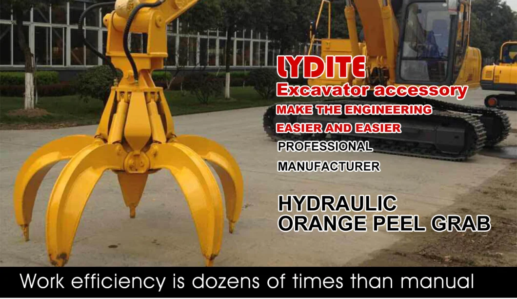 Excavator Used Forest Hydraulic Rotating Log Grapple Hydraulic Grab