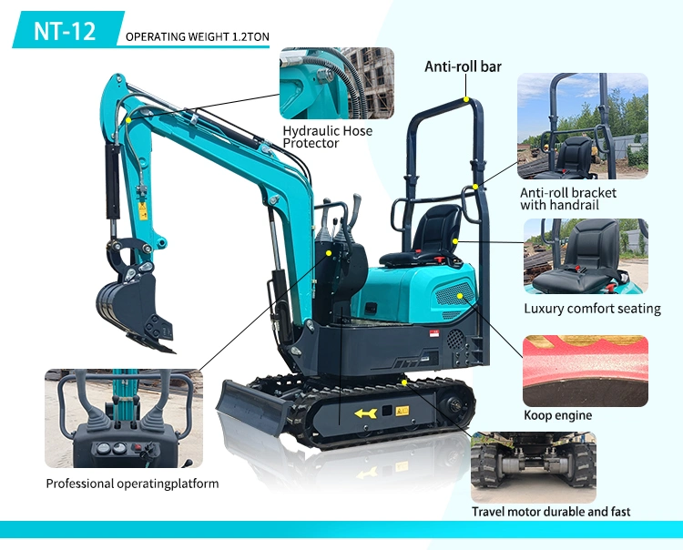 Cheap Price Small Excavator New Diesel Engine Excavator Mini Excavator 2.5t Form China