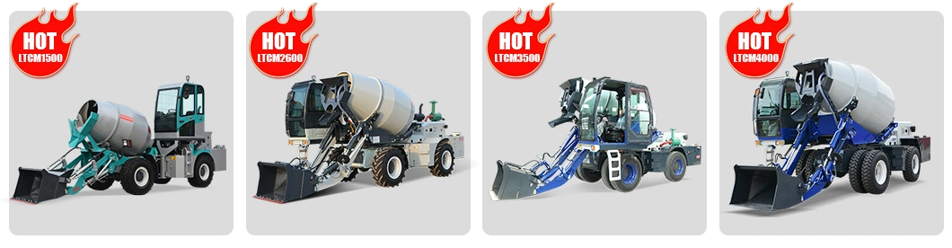 China Mixer Truck Leite Manufacturer 1 to 6 Cbm Small Mini Self Loading Concrete Truck Mixer with Hydraulic Concrete Mixer Machine Prices for Sale