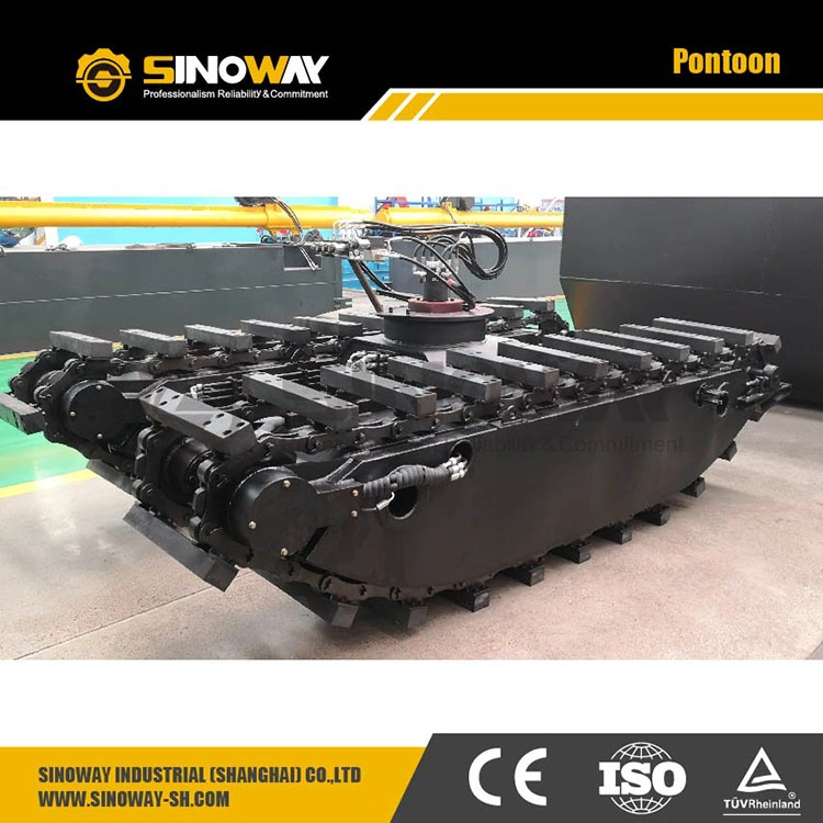 Aluminum Alloy Amphibious Pontoon Tracks Mini Excavator Floating Tracks with PE Polymer Cleats