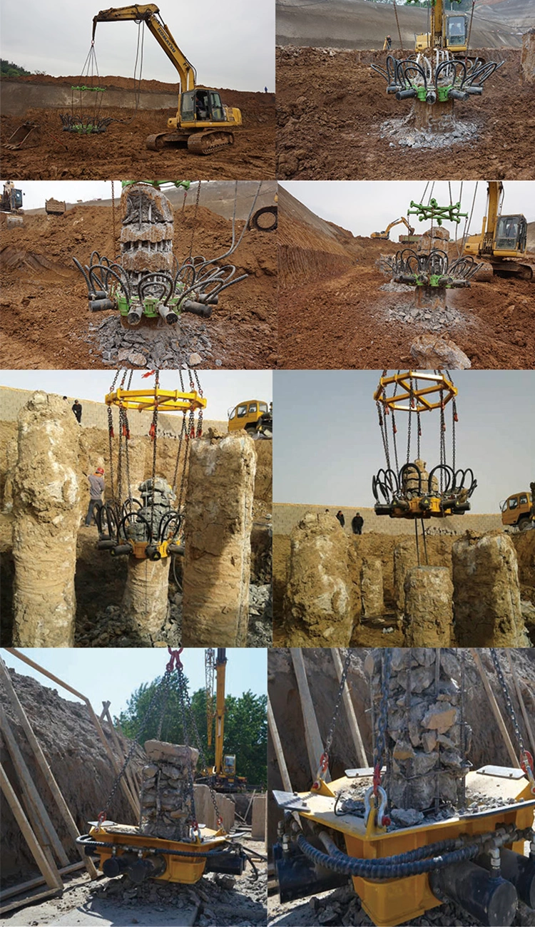 Hydraulic Concrete Pile Breaker Excavator Attachment Kp315 Wall Concrete Cutting Machine