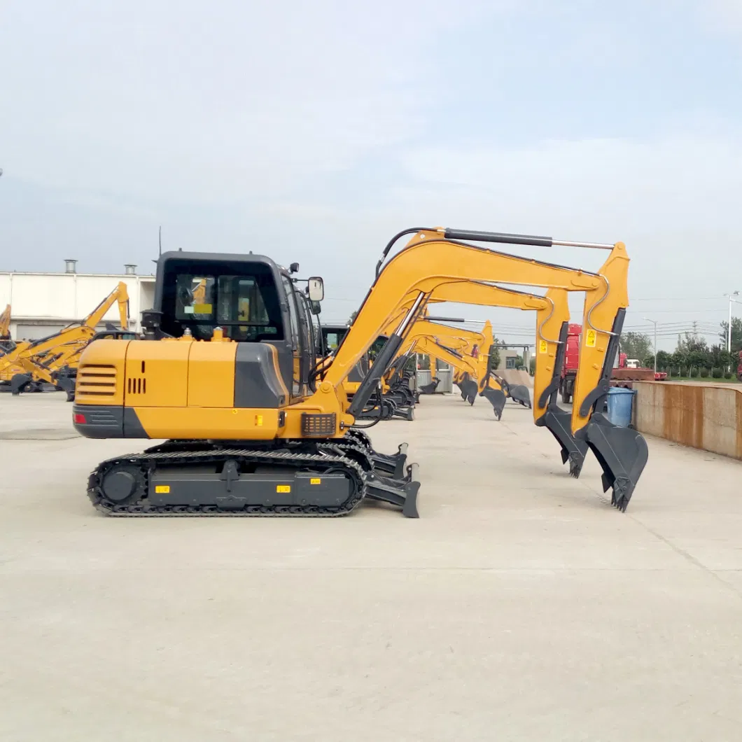 Mini Excavator 5ton 6ton Crawler Excavator Xe60da with Extra Bucket in Stock for Sale