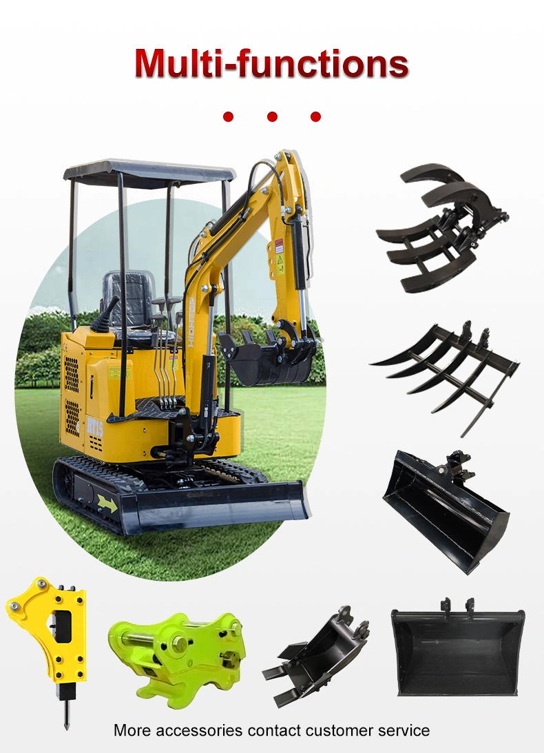 2022 New Hot Sale Mini Crawler Hydraulic Small Excavator Digging Machine