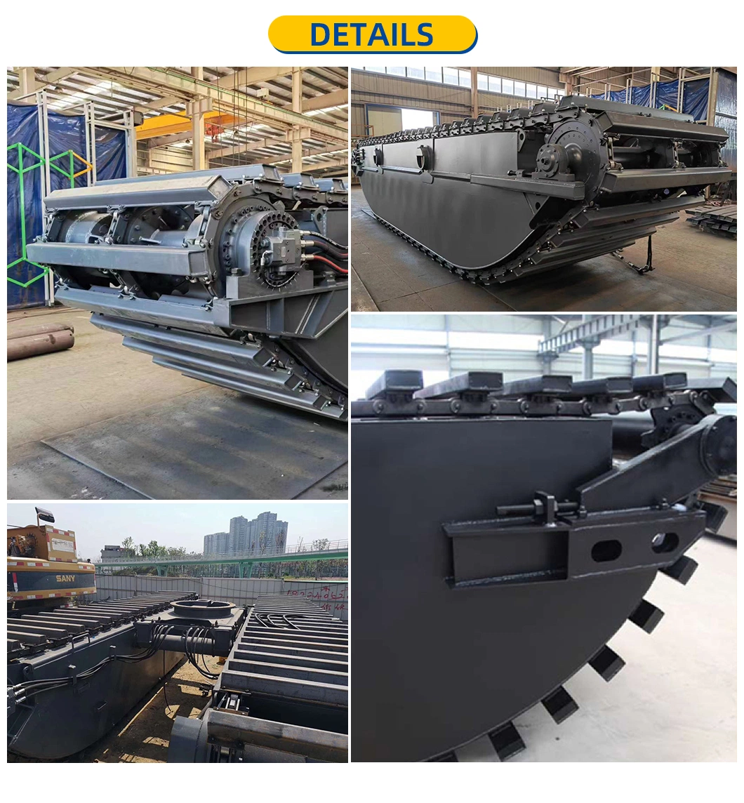 Long Arm Reach Hydraulic Floating Excavator Amphibious Excavator