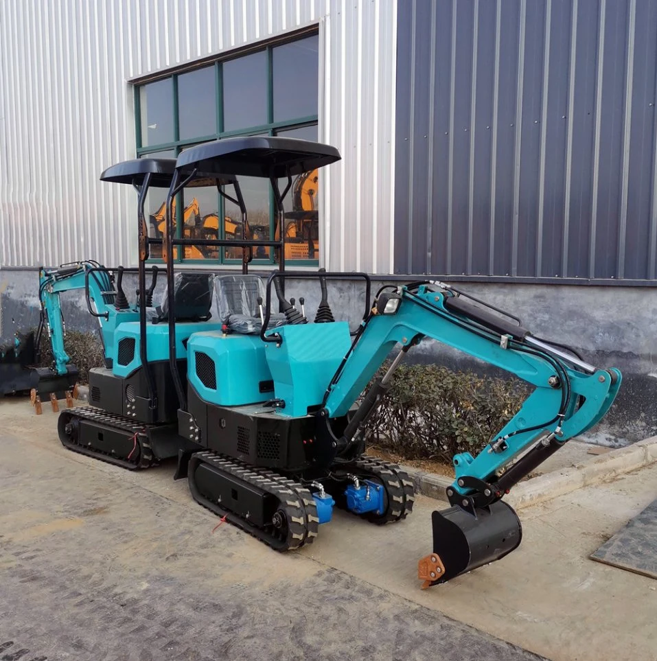 1 Ton 1.5 Ton CE ISO Design Mini Electric Hydraulic Crawler Small Size Wheel Construction Backhoe Garden Micro Household Farm Construction Home Mini Excavator