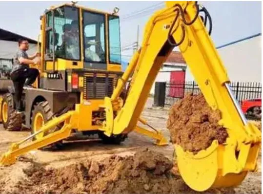 Agriculture/Engineer Diesel Driver Backhoe Loader Excavator with Breaking Hammer/Twist Drill/Hydraulic Drive