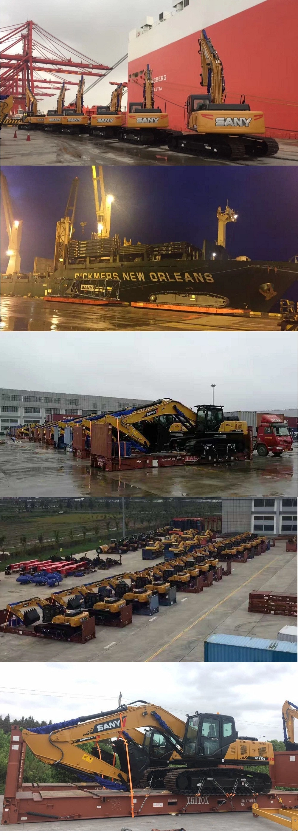 Sany Sy215c 20 Ton 21 Ton Hydraulic Crawler Excavator for Building Diggers Mining Construction