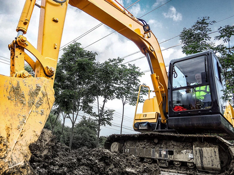 High Quality 8ton Mini Crawler Excavator 908d with Hammer