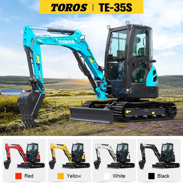 Factory Directly Sale Small Baggers Low Price Household Excavator Mini Digger Compact Electric Starting Mini Excavator 3.5 Ton