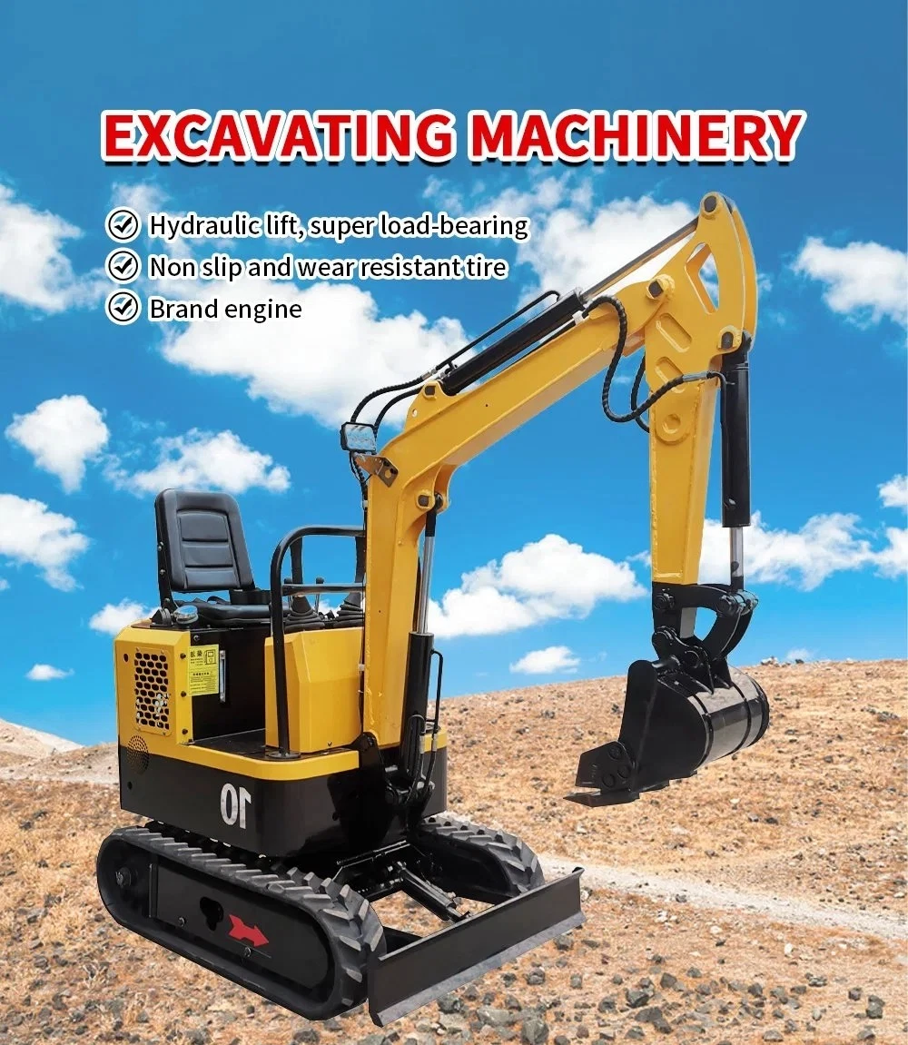 Mini Excavator 1.5 Ton Bagger Cheap Excavators Hydraulic Crawler Mini Bagger Digge Mini Excavator 1.7 Ton