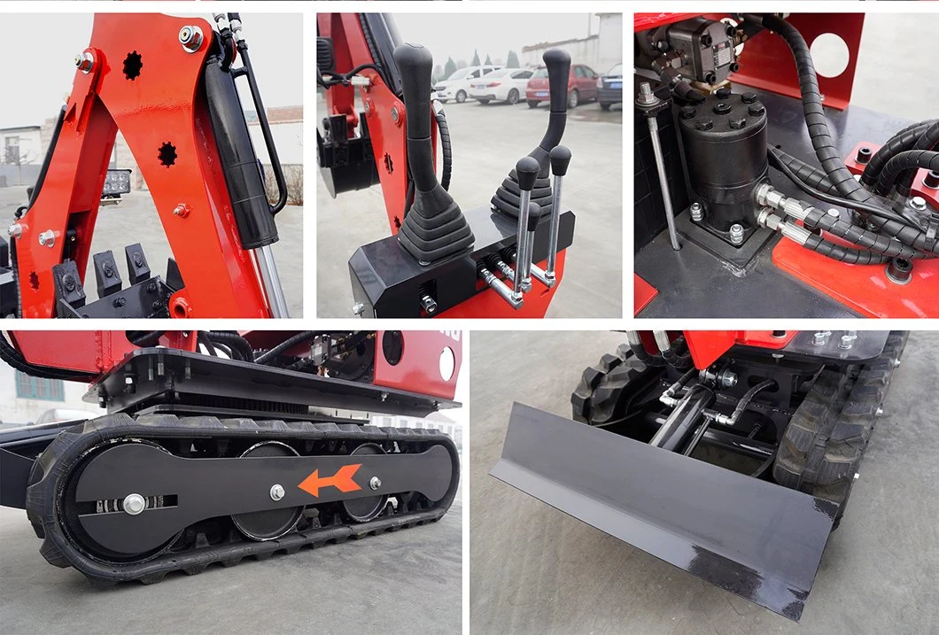 Lugong Mini Excavator Rubber Crawler Tracks 0.8t Lz08 for Many Use