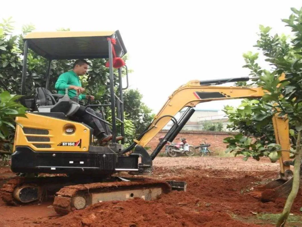 1.6ton Mini Excavator Sy16c Compact Track Excavators