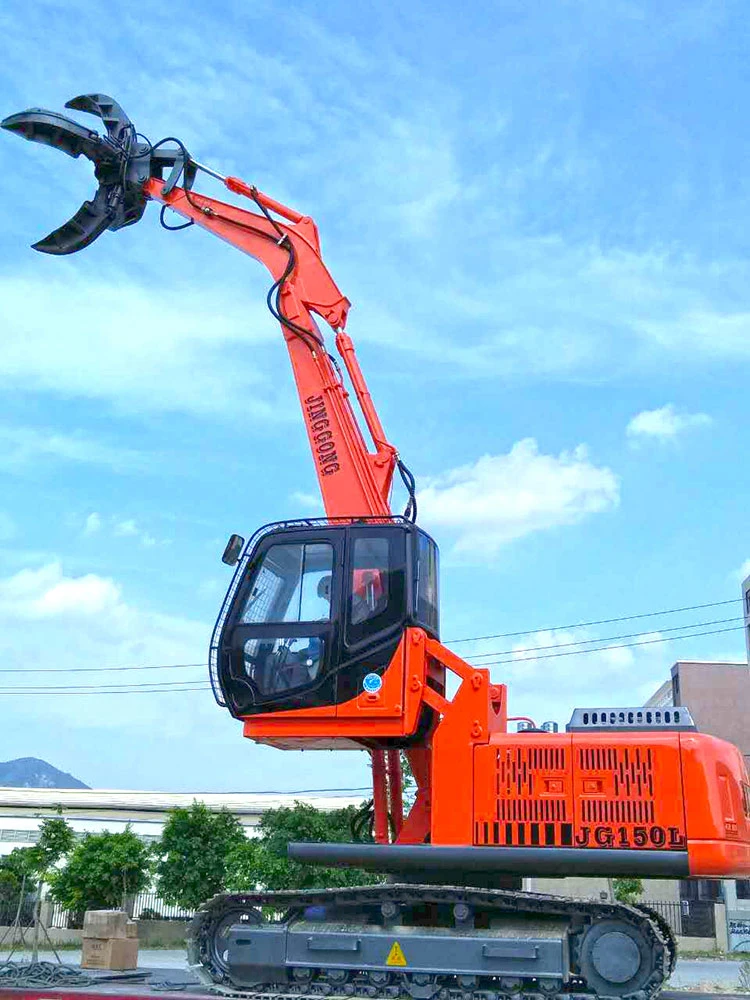 High Efficient Metal Handler Machine Material Handler Excavator with Scrap Steel Iron Grab for Recycling