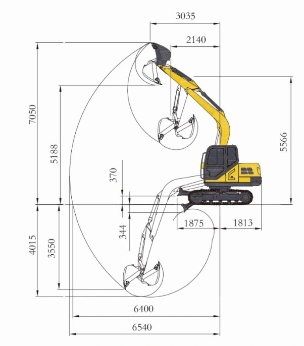 Lq90 0.5m&sup3; 9ton Crawler Excavator with Bucket Huge Excavators Price