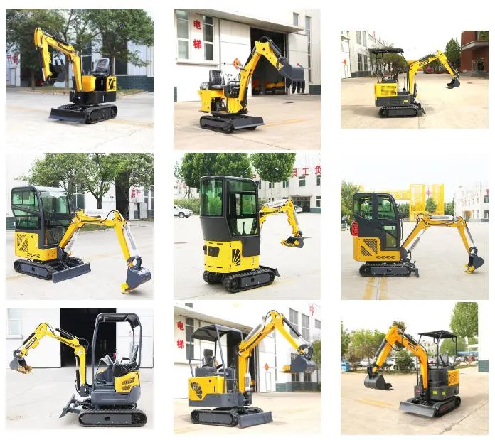 Farm Digger Orchard Garden Planting Trees Digging Pit Compact Diesel Home Mini Pelle Thumb Micro Crawler Crushing Small Mining Agricultural Trenches Excavator