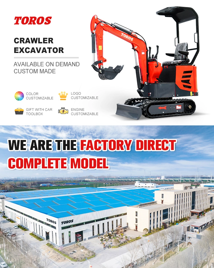 Excavator Machine Electric Diesel Gasoline Hydraulic Mini Small Micro Crawler Bagger Digger Mini Excavators