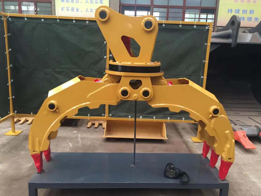 Excavator Attachment Hydraulic Rotary Grapple Excavator Grapple