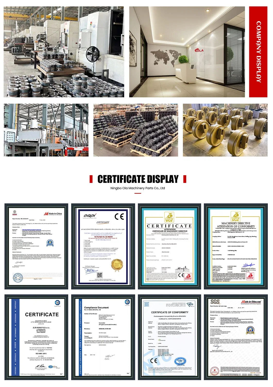 Ola Precision Mechanical Components Fabricators Excavator Roller China PC20-3 Hot-Selling Track Roller Excavator Track Bottom