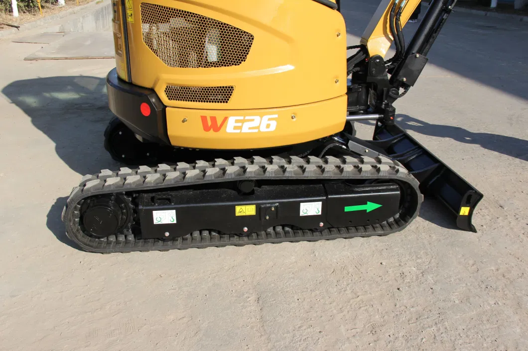 China New We26 Earth Mover Rubber Track Excavator with Tier 4 Engine