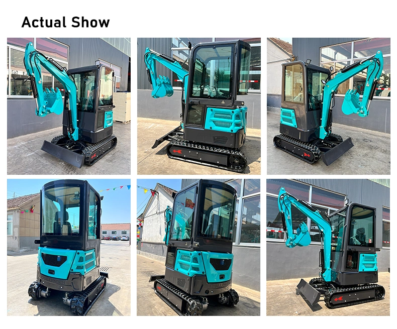 CE EPA China Mini Electric Digger Hydraulic Diesel Excavators 1 Ton Cheap Price Mini Excavator