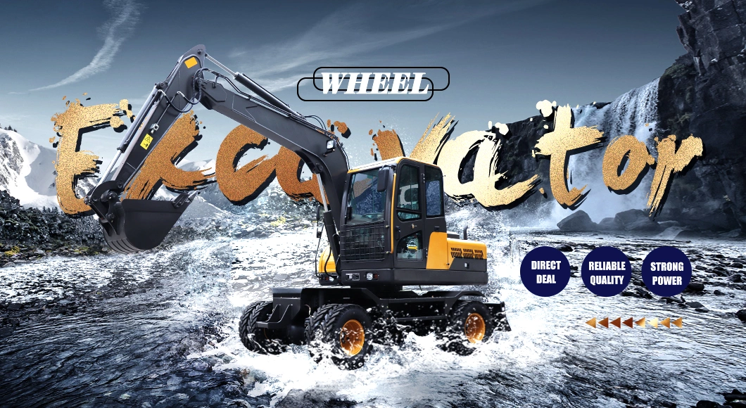 Highrich Brand Earth Moving Machinery Various Models Hydraulic Wheeled Excavator