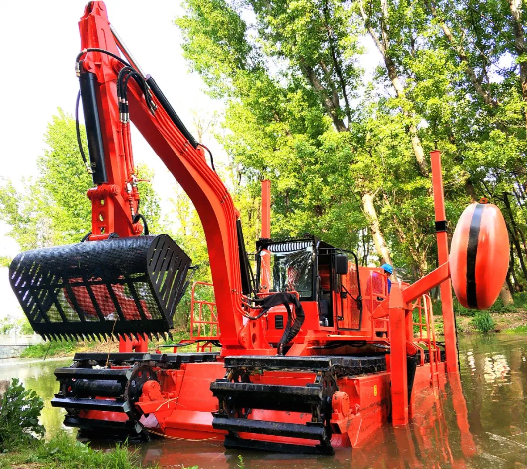 Amphibious Excavator Multi-Functional Crawler Amphibian Dredger