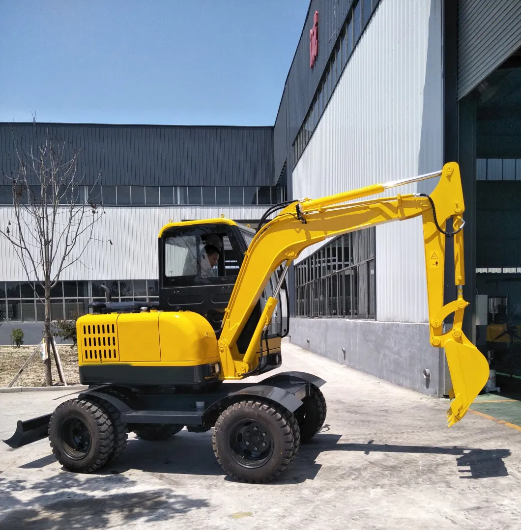 1000kg Hydraulic Crawler Small Size Wheel Construction Backhoe Garden Micro Household Farm Construction Greenhouse Towable Mini Electric Excavator