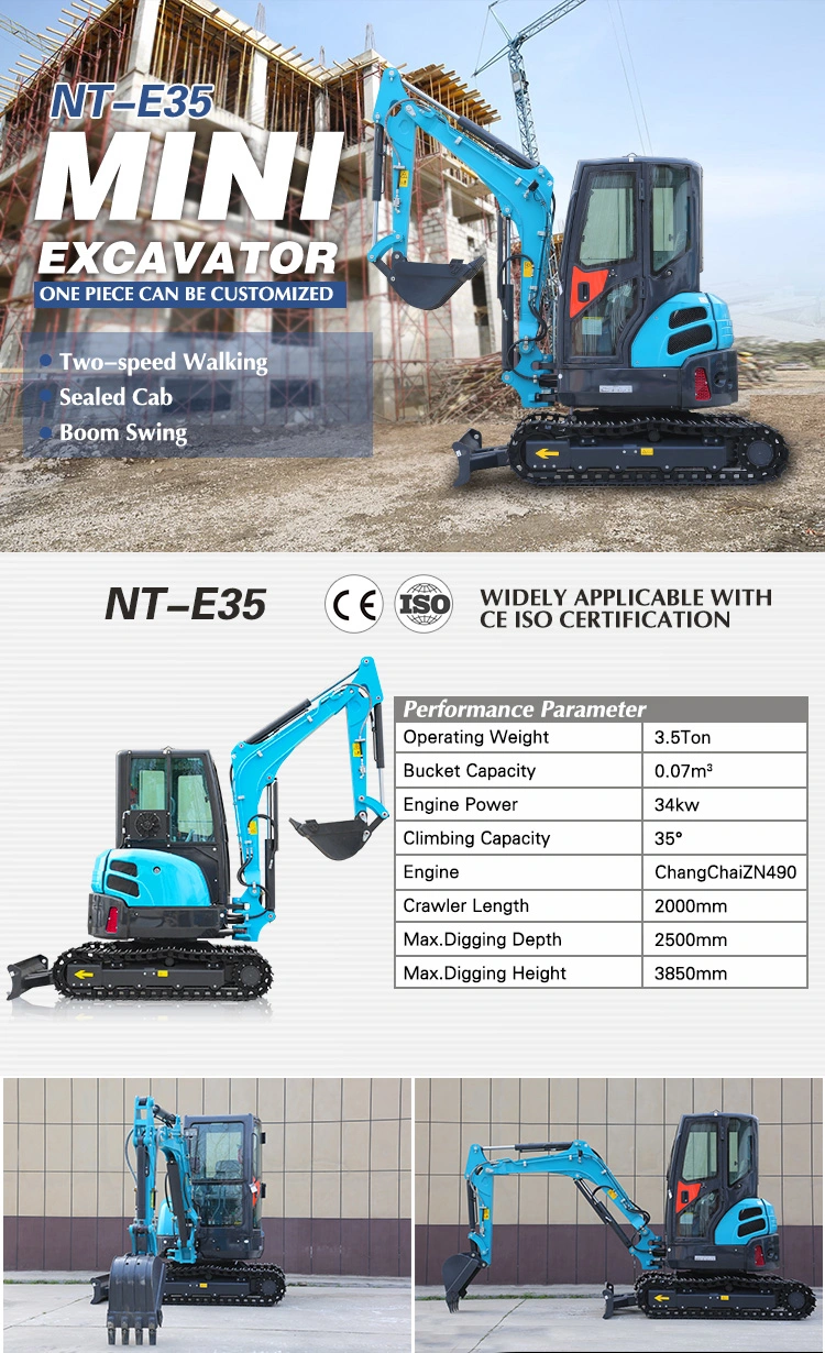 Cheap Price Small Excavator New Diesel Engine Excavator Mini Excavator 2.5t Form China