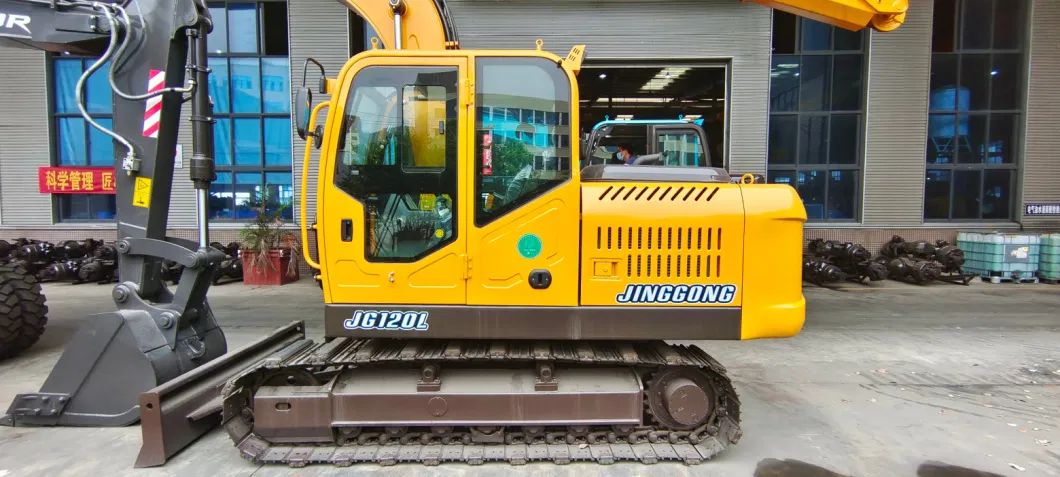 Jg120L Hydraulic Telescopic Customizable Mast Long Arm Crawler Excavator with Mounted Clamshell