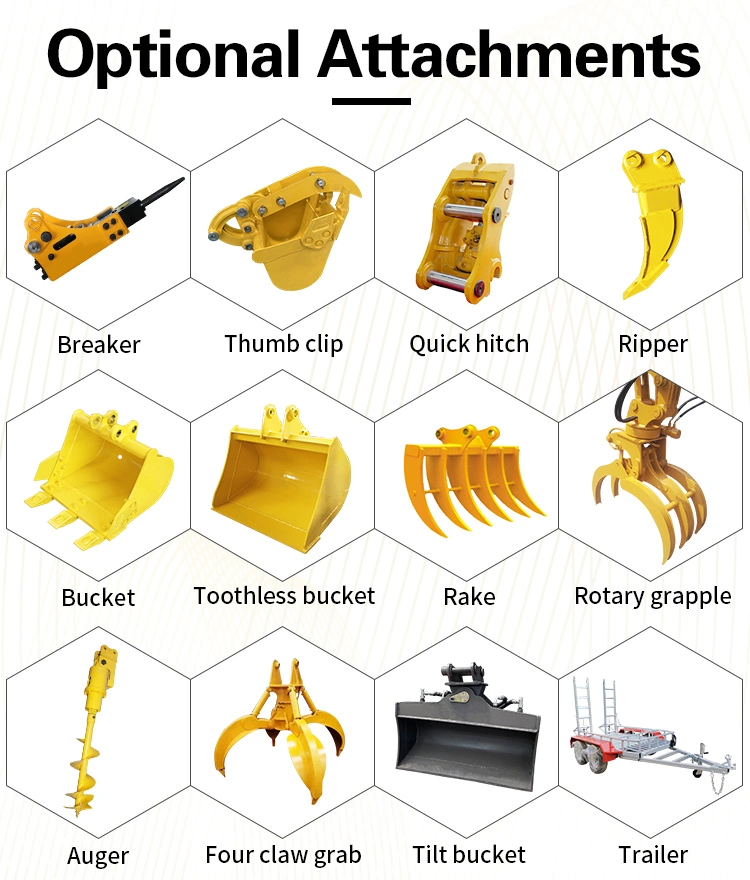 Hottest Mini Excavators on The Market Multi Function Diesel/Gasoline/Electric/Remote Control Hydraulic Excavator Prices