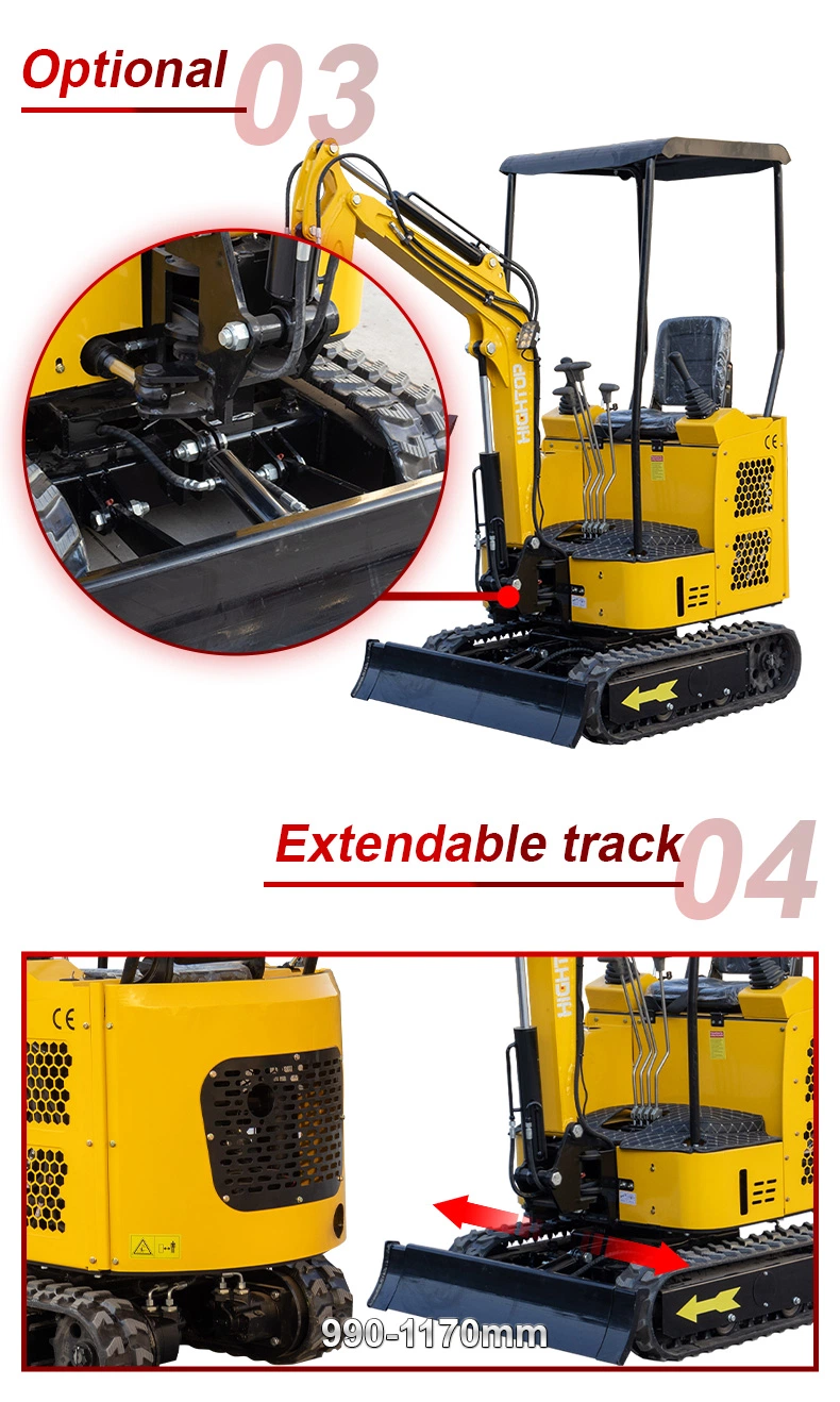 2022 New Hot Sale Mini Crawler Hydraulic Small Excavator Digging Machine