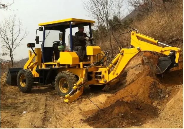 Agriculture/Engineer Diesel Driver Backhoe Loader Excavator with Breaking Hammer/Twist Drill/Hydraulic Drive