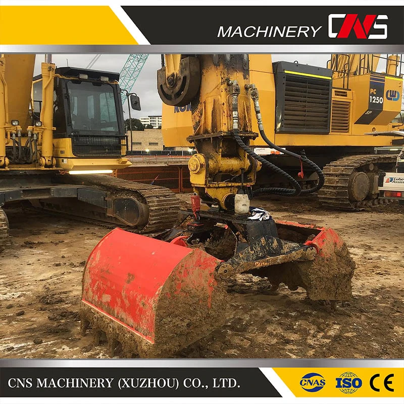 Construction Machinery Attachments Excavator Bucket Clamp Shell Bucket ISO9001 Excavator Hydraulic Clamshell Bucket