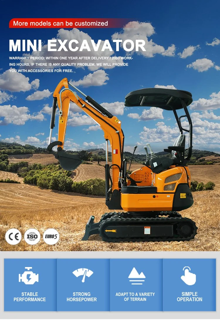 Hitachi/Japan/Zoomlions/Sunward Wheel Loader Mini Crawler Hydraulic Excavator Towable Tractor Backhoe Digger Machine Excavator Price for Sale