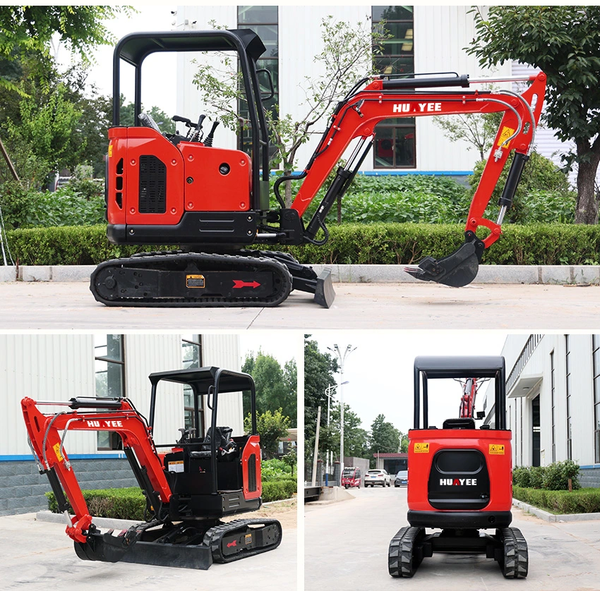 2.5ton Excavator Machine Electric Diesel Gasoline Hydraulic Mini Small Micro Crawler Bagger Digger Mini Excavators