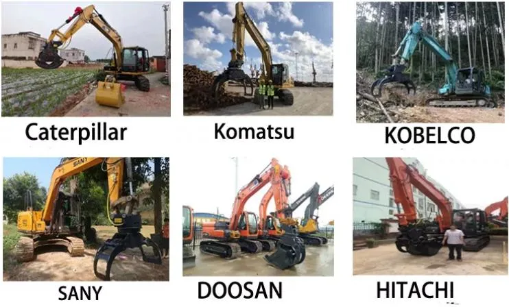 Rotator Grab! ! ! Hydraulic Rotating Wood Grab Excavator Grapple Opening 36inch Log Grapple for Excavator