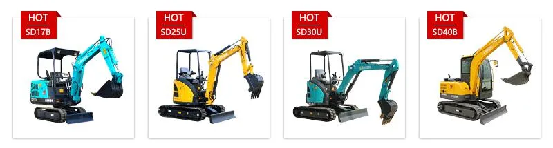 CE and EPA Approved Factory Smallest 1 Ton to 2 Ton Hydraulic Rubber Crawler Tracked Backhoe Bucket Mini Digger Excavators 1 Ton Mini Crawler Excavators