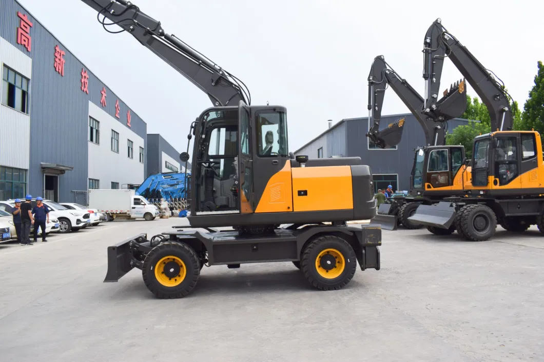 New Drive Bucket Digger Large Hydraulic Machine Multifunctional Wheel Excavator