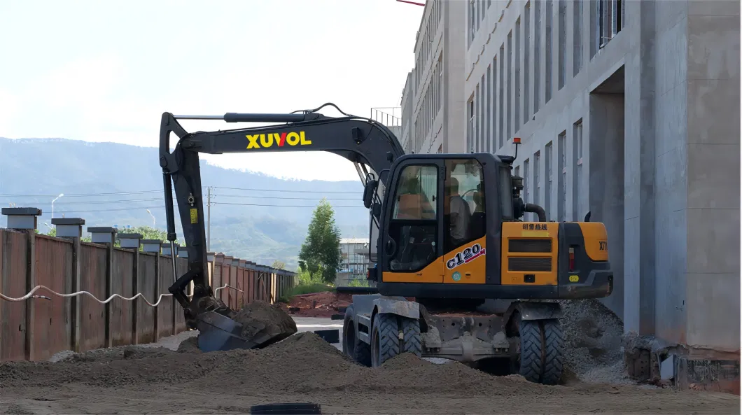 Forestry Machinery Xuvol Xvw-120 Wheel Excavator